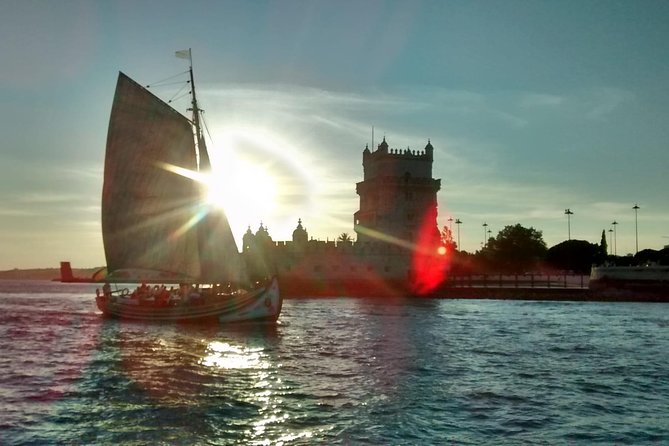2-Hour Lisbon Traditional Boats Sunset Cruise with White Wine - Wine, music, and the social mood