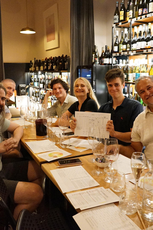 8-Tier Hungarian Wine Tasting in a Cozy Downtown Wine Bar - The first glass sets up the tasting