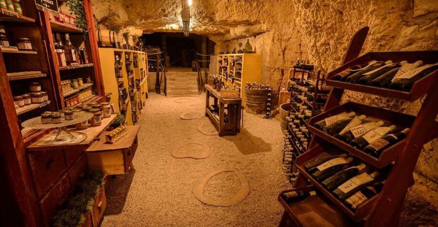 Amboise: Caves Ambacia Visit and Wine Tasting - Entering the Caves Ambacia wine story