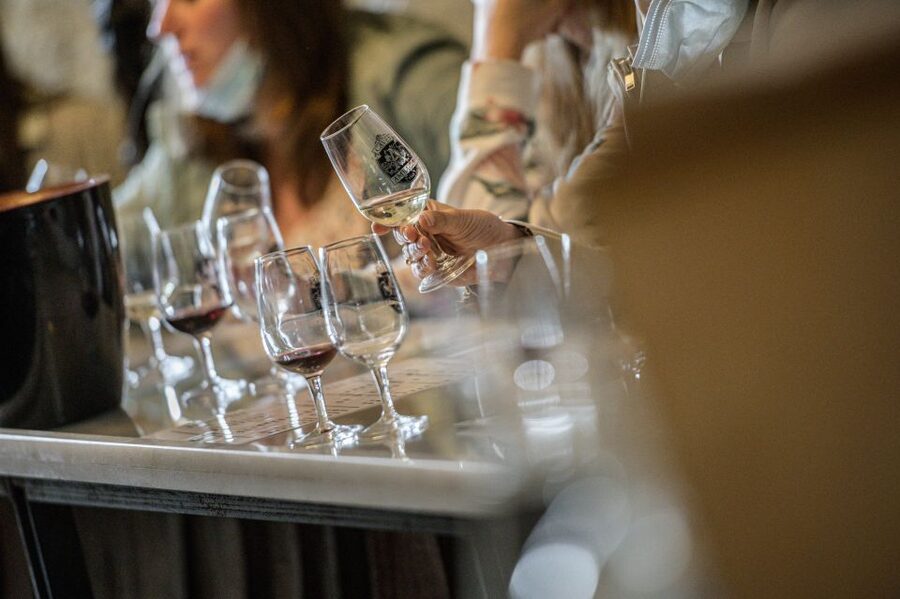 Amboise: Caves Ambacia Visit and Wine Tasting - The six-wine tasting with local pairings