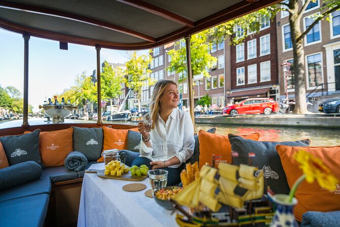 Amsterdam Canal Cruise with Cheese and Wine - The Amstel, Blauwbrug, and Magere Brug