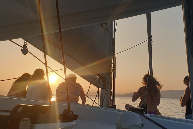 Athens Riviera Private Sail Catamaran with Meal and Wine - Vouliagmeni Bay brings the first swim