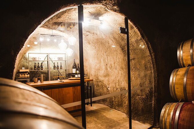 Award Winning Premium Wine Tour Queenstown Tasting at 4 Wineries - Gibbston Valley Winery and its underground cellar