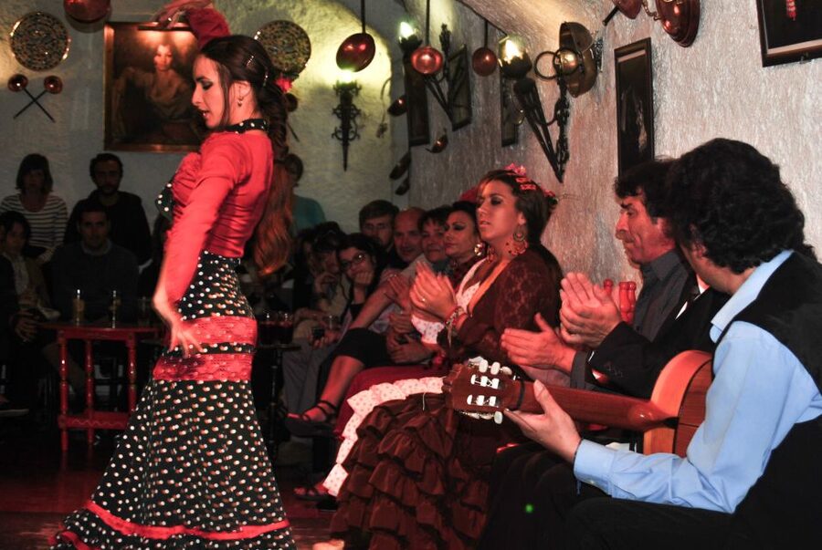 Barcelona: City Tour & Flamenco Show with Wine & Tapas - Palau Dalmases and the flamenco show