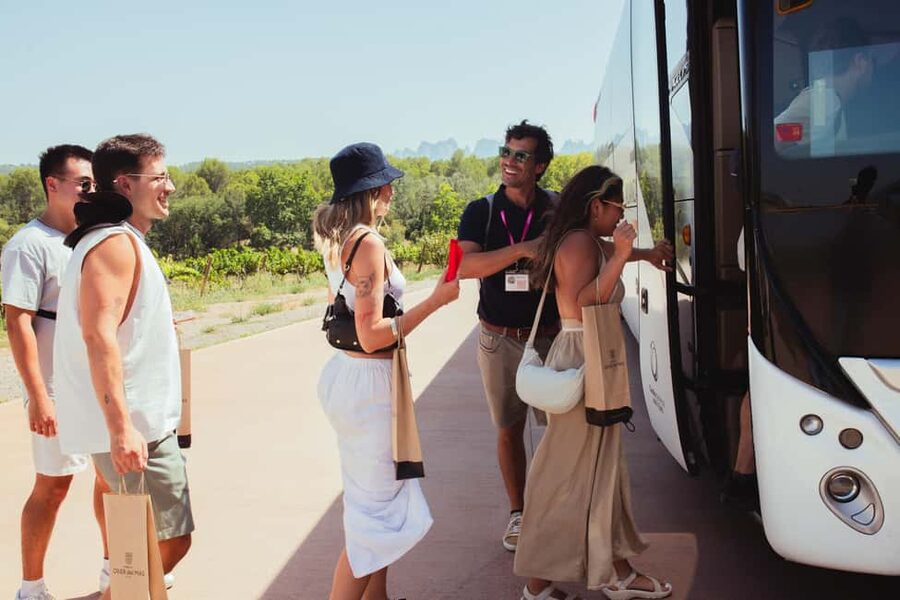 Barcelona: Full-Day Montserrat & Wine Small Group Tour - Transport, timing, and physical demands