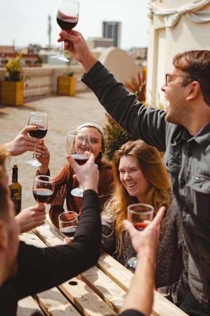 Barcelona: Fun & Unpretentious Rooftop Wine Tasting - Pica pica snacks and the amount of wine