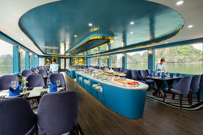 BEST SELLER - Halong 5 Star Day Cruise: Buffet, Wine & Jacuzzi - Hang Luon offers kayaking, a bamboo boat, or a faster ride