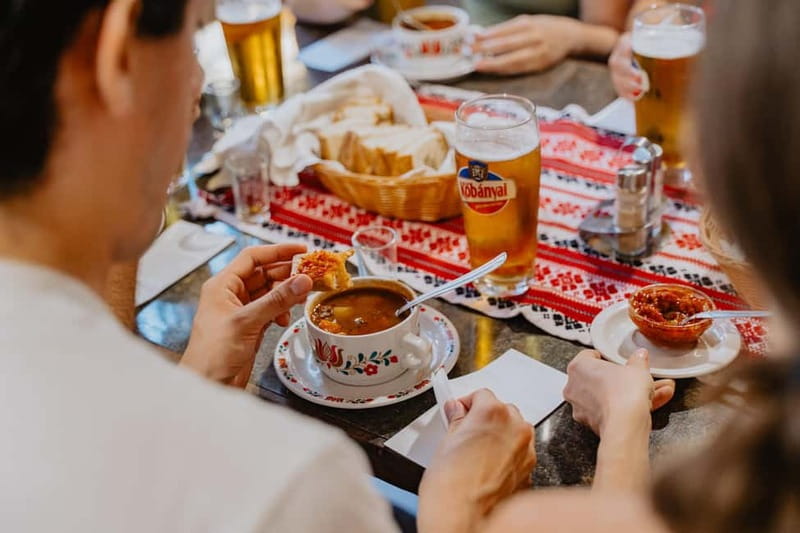 Budapest: Food Tour Market to Tavern: 14+ Tasters & Wines - Goulash, lángos, and the main savory stops