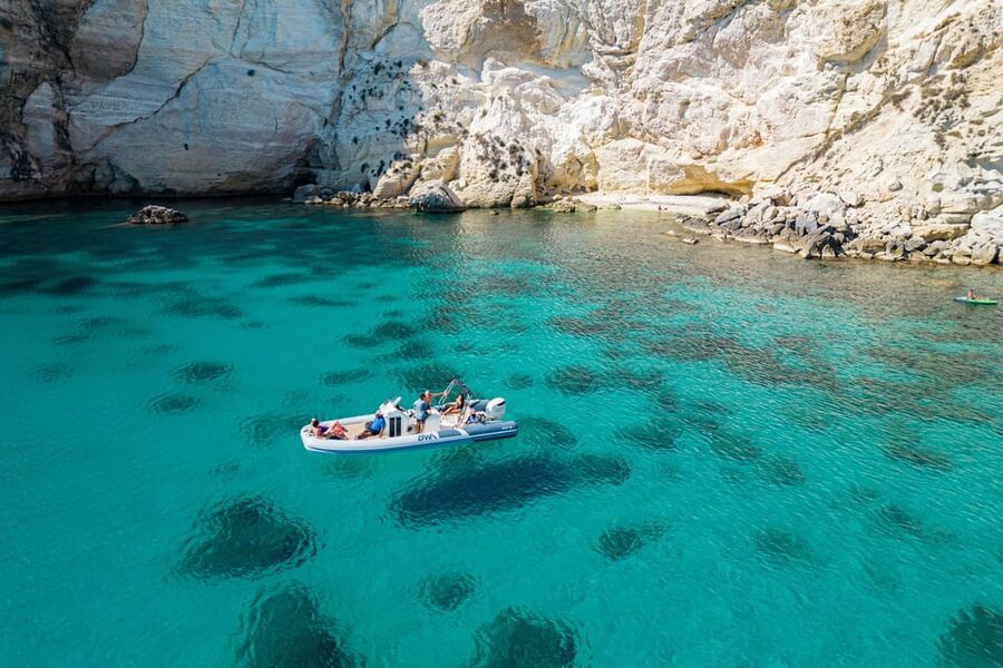 Cagliari: Zodiac Boat Tour, 3-4 SwimStops, Wine & Snorkeling - Cala Mosca is your first proper swim stop
