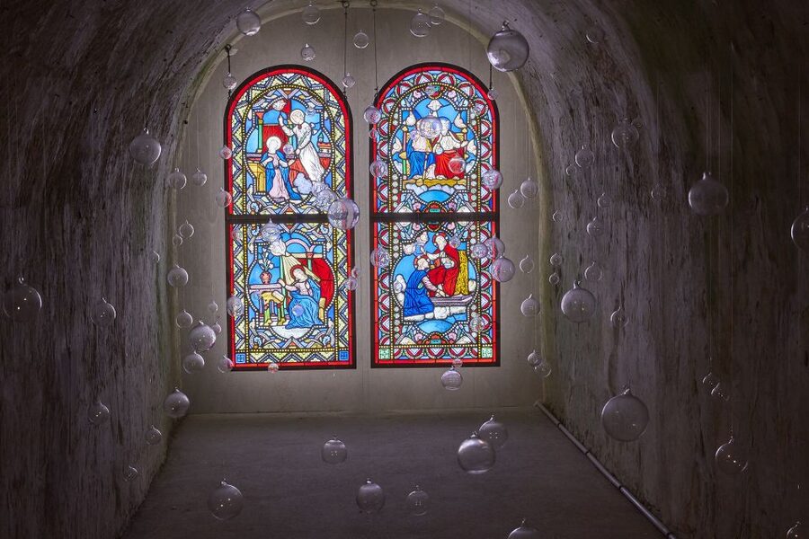 Champagne: Canard-Duchêne Champagne House Tour - The chapel and Simon-Marq stained glass