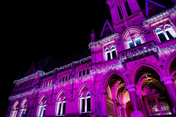 Christmas Mulled Wine Walk of Winchester - Victorian architecture in Christmas light