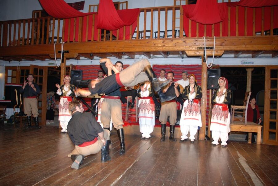 Crete: Traditional Dance Show and Buffet Dinner with Wine - From watching the dance to joining the line