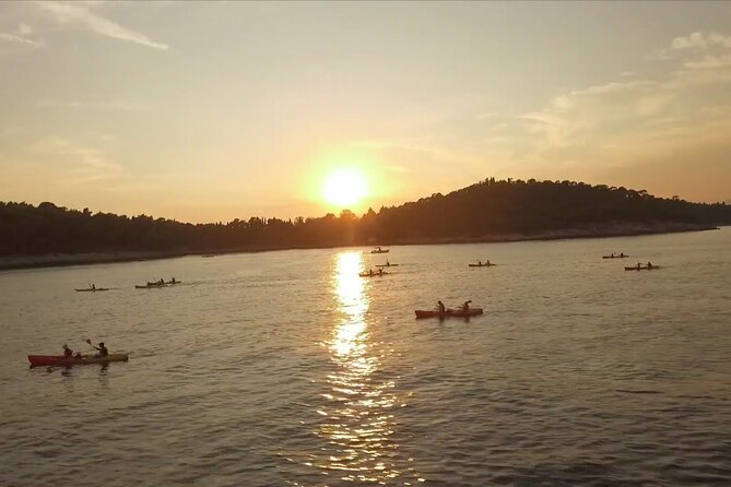 Dubrovnik: Sunset Kayaking & Snorkeling with water &wine - Sunset Is the Payoff on the Way Back