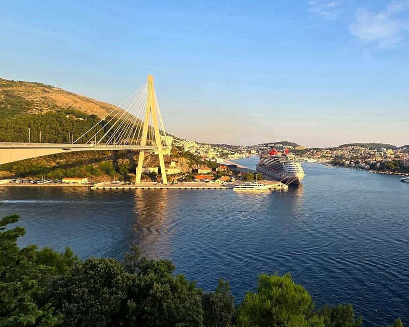 Dubrovnik Sunset Tour with Scenic Views and Local Wine - Bosanka and the first Mount Srd views
