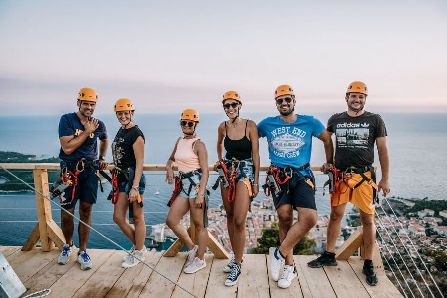 Dubrovnik: Sunset Zip Line Experience Followed by Wine - Four rides above Dubrovnik