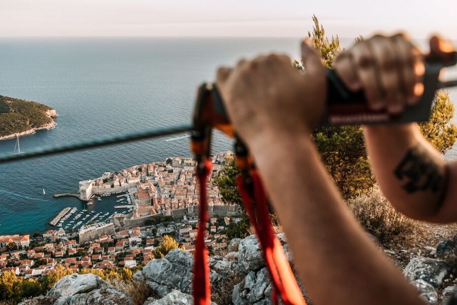 Dubrovnik: Sunset Zip Line Experience Followed by Wine - Starting at Ilijina glavica and heading uphill