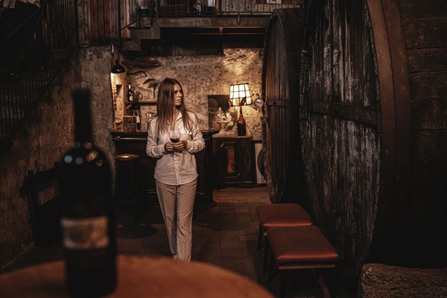 Etna Urban Winery, Vineyard Walk & Sunset Tasting Dinner - Walking through vineyards inside Catania