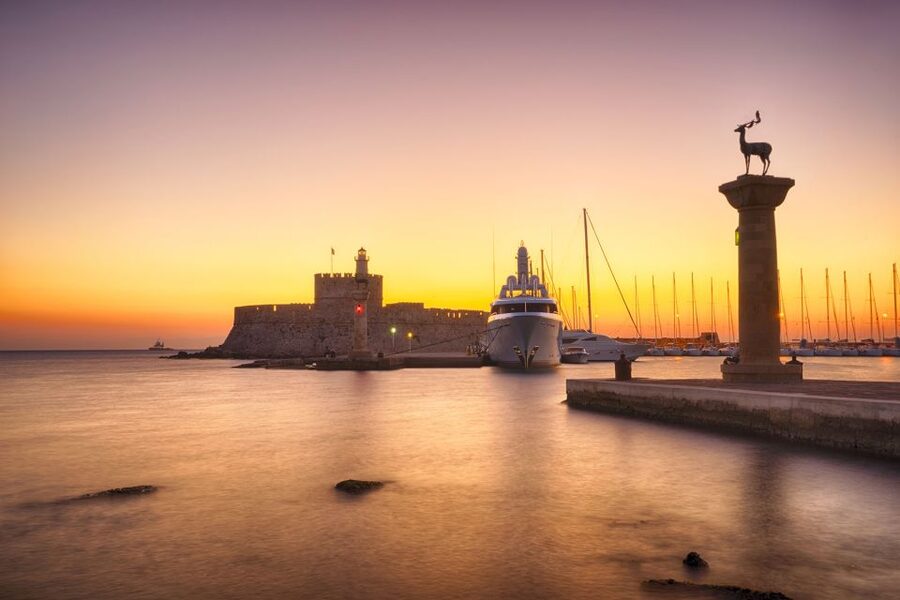 Faliraki: Evening RIB Cruise with Champagne and Sunset Views - Crossing Rhodes from east coast to west