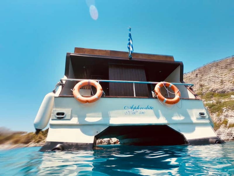 Faliraki: Sunset Cruise with Unlimited Aperol, Beers & Wine - The Coast Toward Anthony Quinn and Ladiko Bays