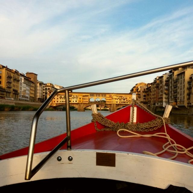 Florence: Authentic Barchetto River Cruise with Wine & Guide - Under Ponte Vecchio