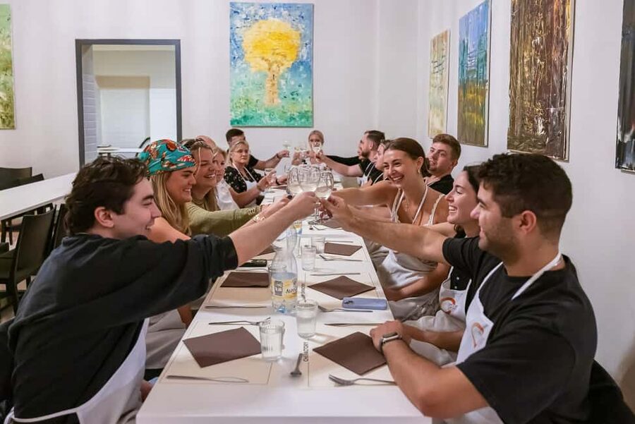 Florence: Handmade Pasta & Dessert Class with Unlimited Wine - Wine, timing, and the practical drawbacks