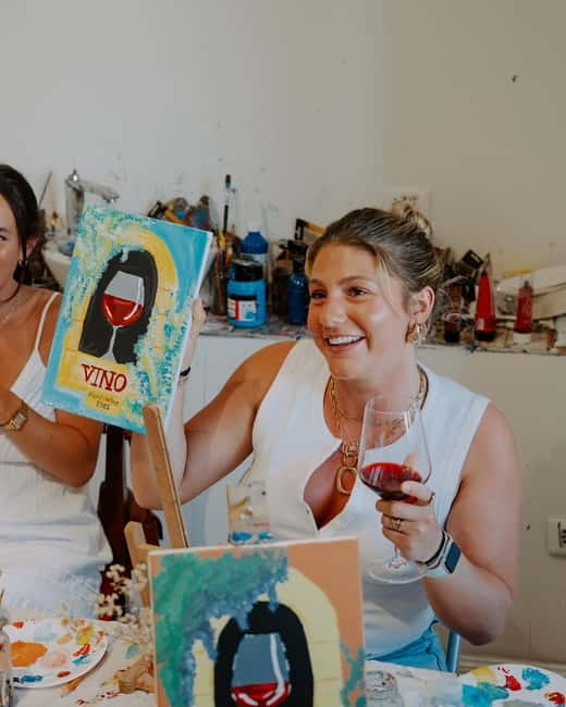 Florence: Paint&Wine with the view of Ponte Vecchio - What your $71 pays for
