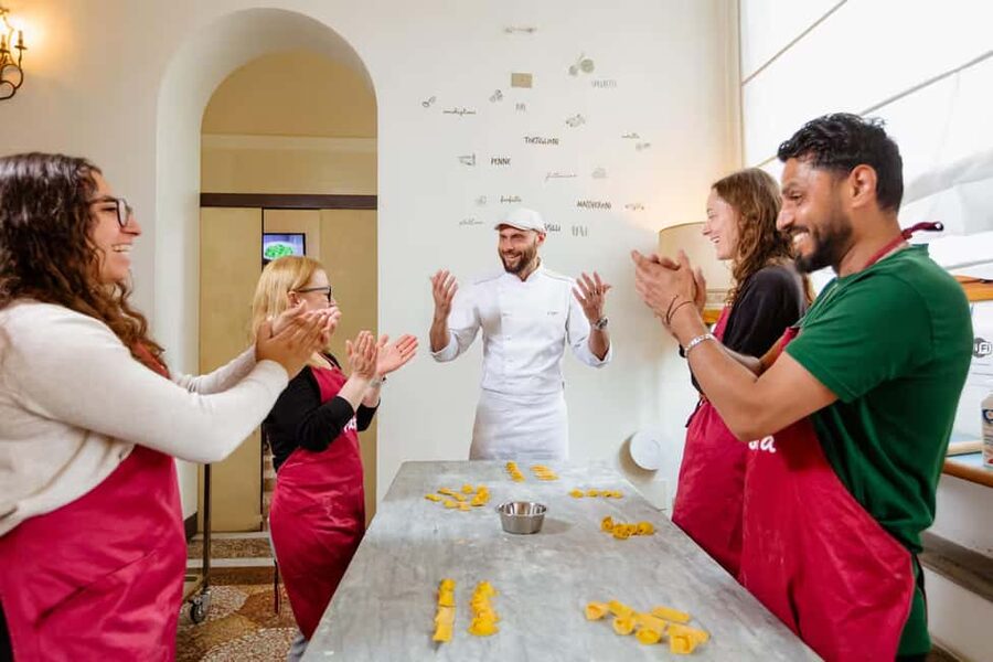 Florence: Pasta Class with Wine, Limoncello and Dessert - Kneading Egg Dough From Scratch