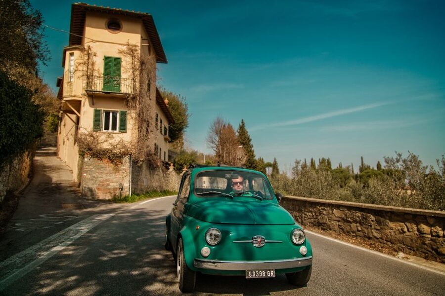 Florence Wine Tasting and Tuscan Lunch in a Vintage Fiat 500 - Why a vintage Fiat is the right Tuscan tour vehicle