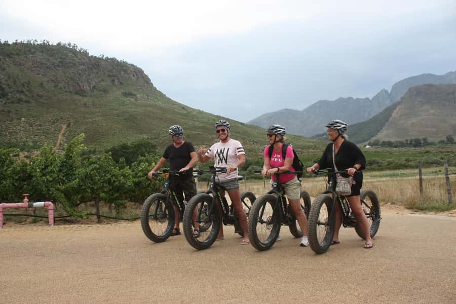 Franschhoek: E-Bike Guided Winery Tour - The first winery stop, with time to slow down