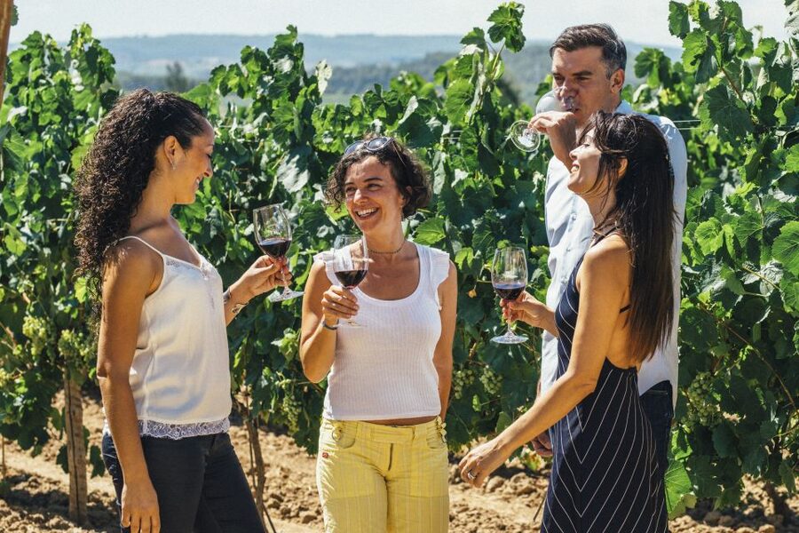 From Barcelona: Penedés Vineyards Tour by 4WD w/Wine & Cava - Can Bas: wine, estate grounds, and a 4x4 ride