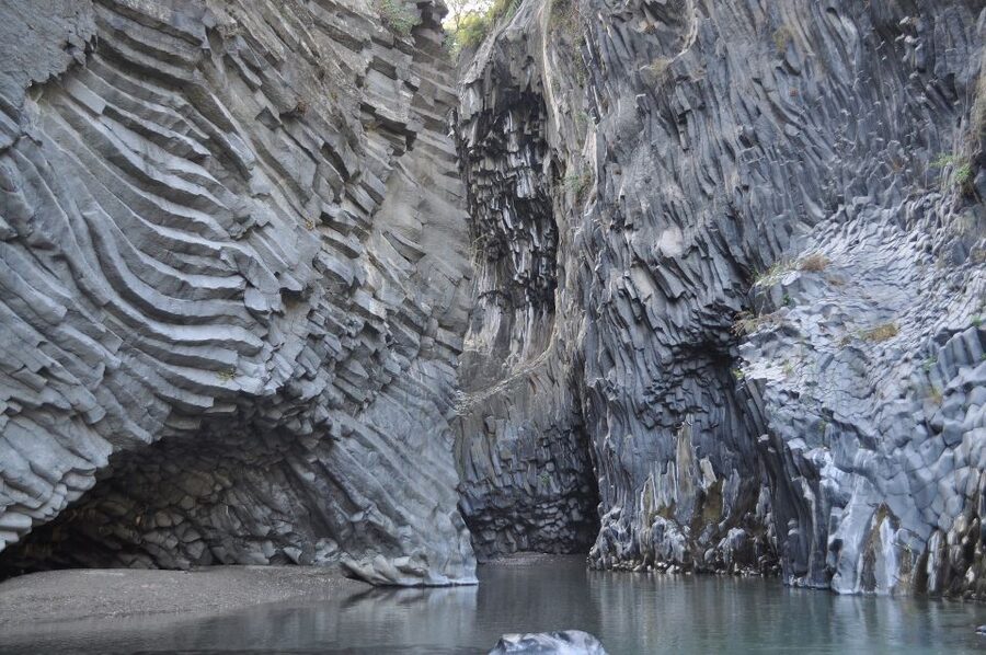 From Catania: Mt. Etna, Wine and Alcantara Tour - Walking Etna’s lower craters at 2,000 meters