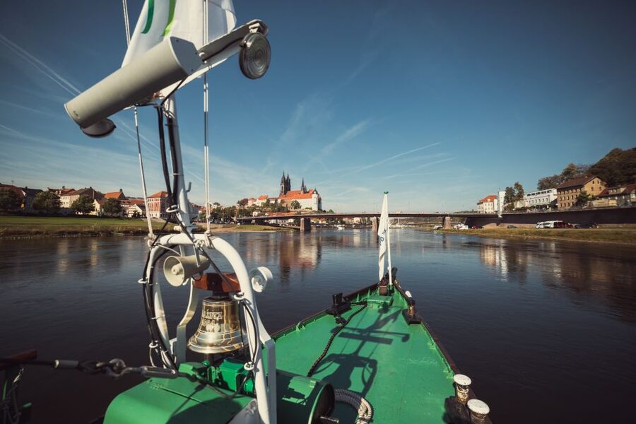 From Dresden: Saxon Wine Route Steamer Day Cruise - A historic paddle steamer with a slow pace