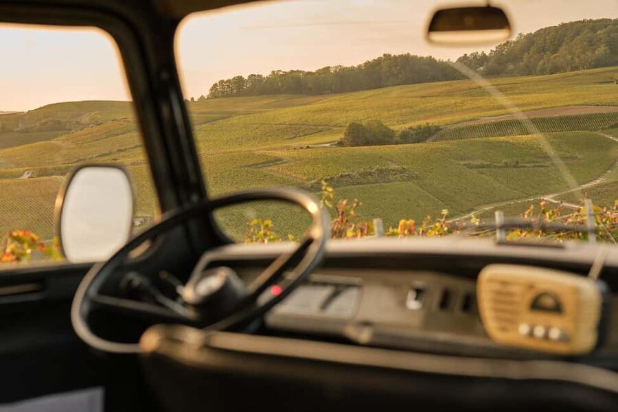 From Epernay : Champagne tasting with a vintage car - Leaving Épernay for the vineyard country