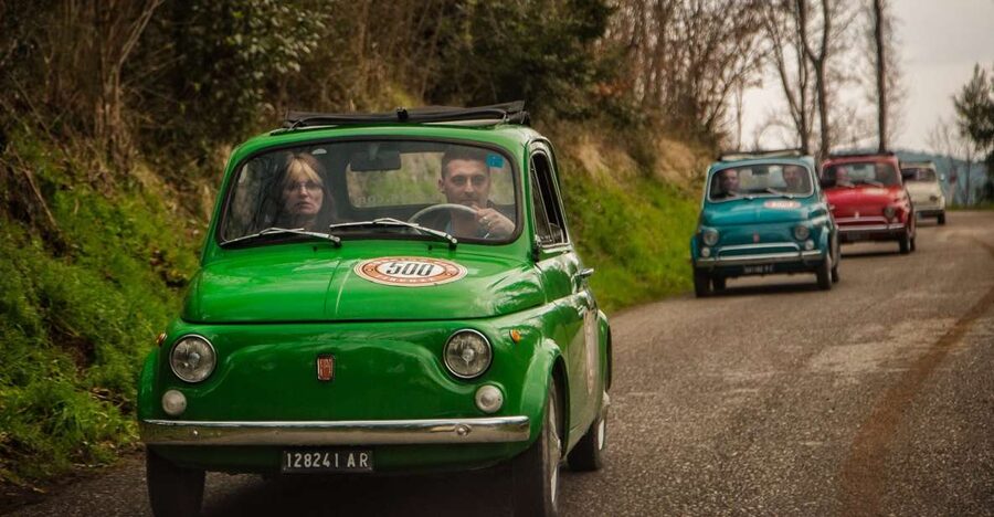 From Florence: Sunset Wine Tasting Tour in Vintage Car - A Fiat 500 is the real star