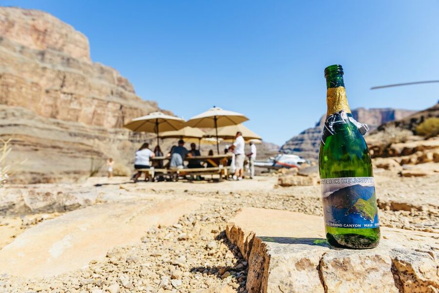 From Las Vegas: Grand Canyon Helicopter Tour with Champagne - The 45-minute flight to Grand Canyon West