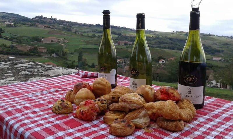 From Lyon: Golden Stones Beaujolais Wine Tasting Tour - The first glass comes with a view