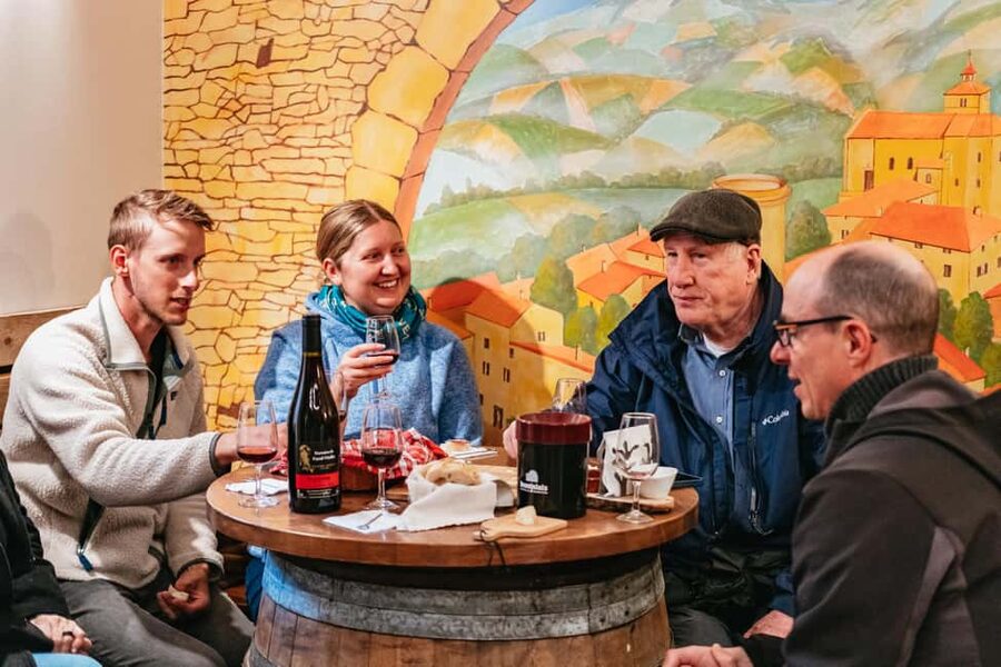 From Lyon: Golden Stones Beaujolais Wine Tasting Tour - Oingt brings the golden stones to life