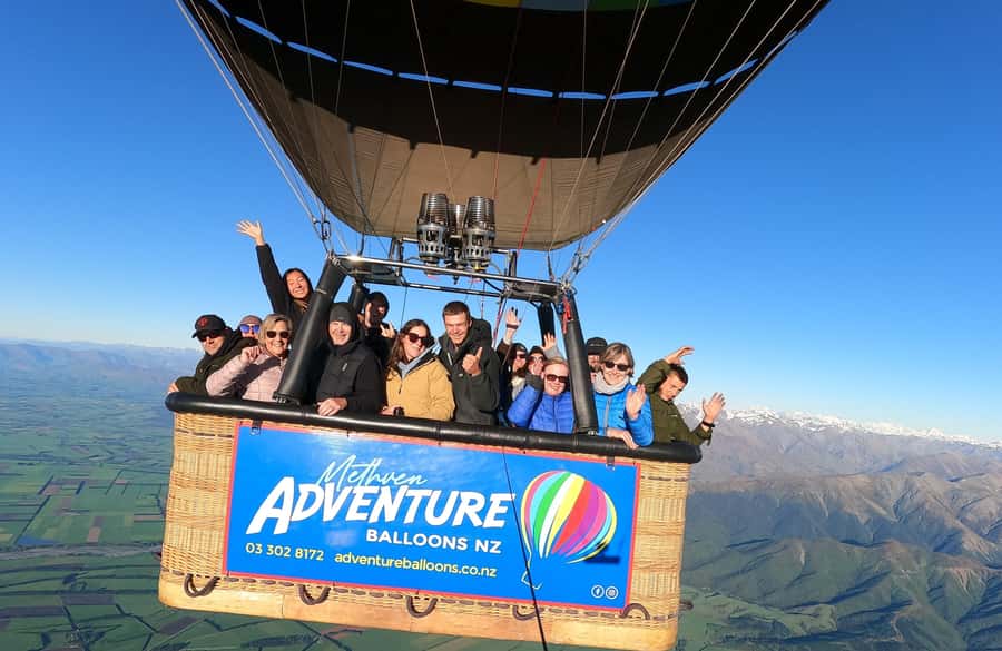 From Methven: Hot Air Balloon Flight in Canterbury with Wine - Watching the balloon come to life
