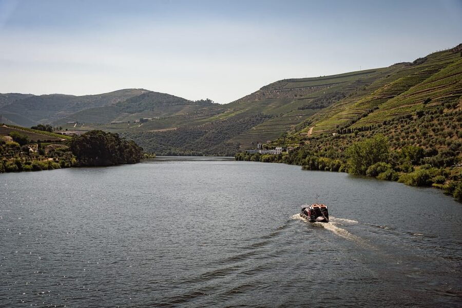 From Pinhão: Douro Valley Rabelo Boat Tour with Port Wine - Quinta do Bomfim and Ventozelo: the first vineyard views