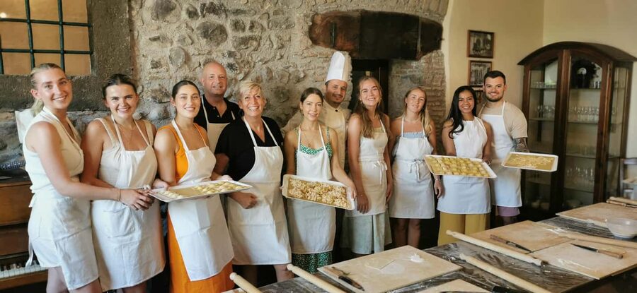 From Rome: Pasta Masterclass & Wine Tour in the Vineyard - A farmhouse with nine generations behind it