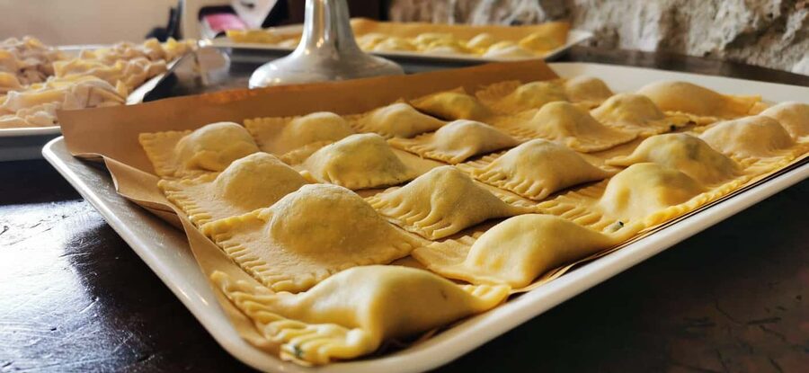 From Rome: Pasta Masterclass & Wine Tour in the Vineyard - Frascati wine, olive oil, and a cave cellar
