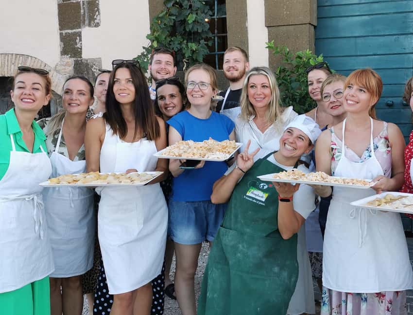 From Rome: Pasta Masterclass & Wine Tour in the Vineyard - Three pastas, one dough, plenty of flour