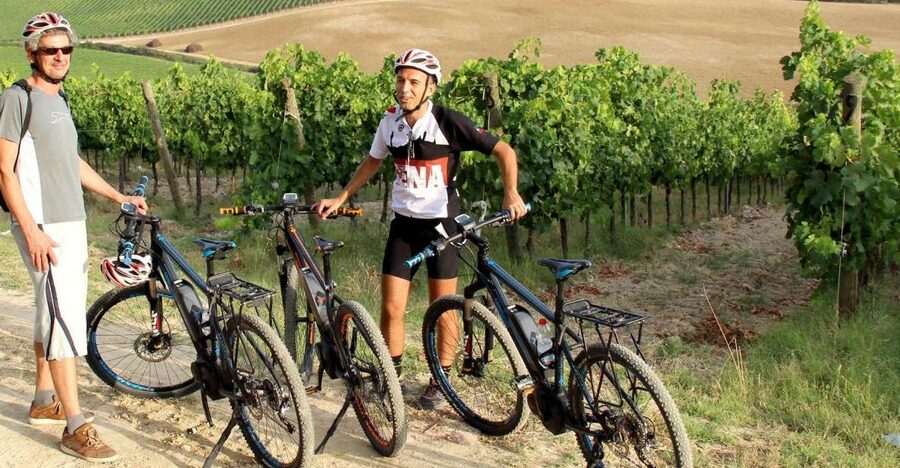 From Siena: Chianti Countryside E-Bike Tour w/ Lunch & Wine - Monteriggioni and Its 13th-Century Walls