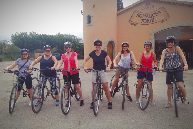 From Sitges: Bike Tour and Winery Visit with Free Hotel Pick Up. - Vineyard stops before the main cellar