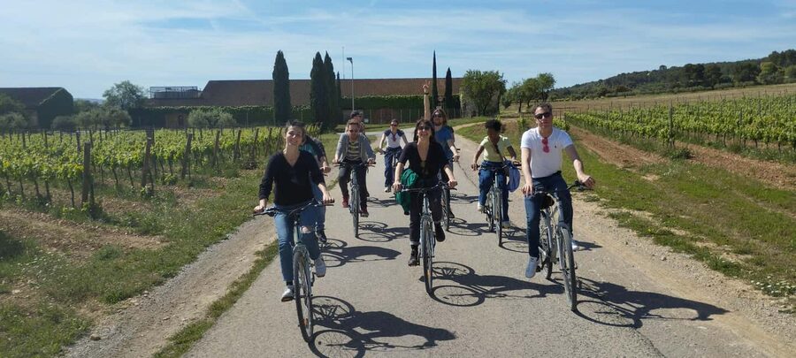 From Sitges: Cycling Tour with Winery visit and Tasting - From Sitges to Penedès in 30 minutes