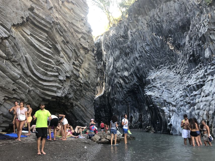 From Taormina: Full-Day Etna, Wine & Alcantara Canyons Tour - What to bring and how hard is it?