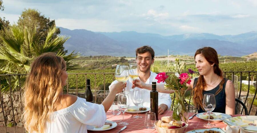 From Taormina: Mount Etna Food and Wine Tasting Tour - Inside the family-run winery
