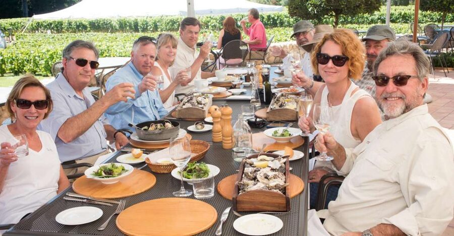 From Taormina: Private 3 Etna Wineries with Food & Wine - Stop two: a fuller meal with four regional wines