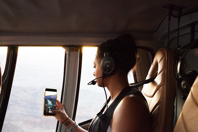 Grand Canyon West Rim Helicopter Tour with Champagne Toast - Landing inside Grand Canyon West