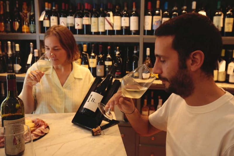 Guided Food Tour with Wine Tastings in Genoa - Two wines, with a small caveat